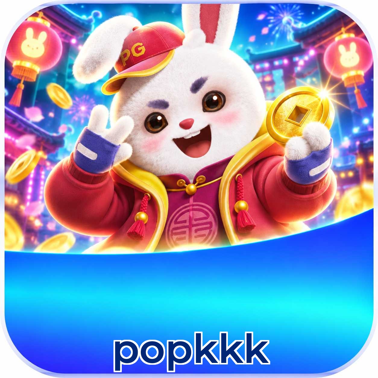 Aplicativo popkkk para Android e iOS com interface completa